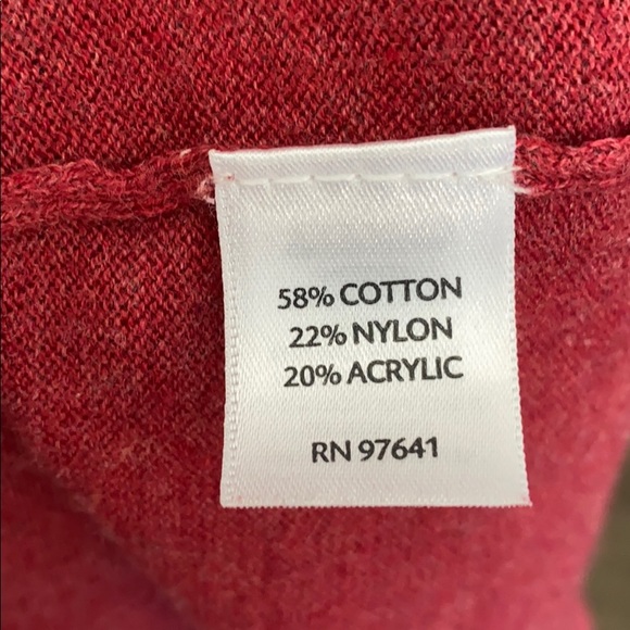 J. Jill Red Button Down Cardigan Sweater M Medium - Picture 6 of 8